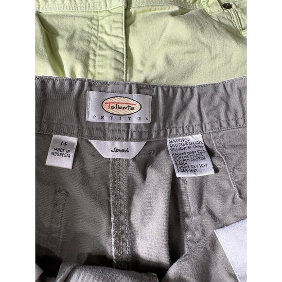 Talbots Petites Cargo Shorts Lot of 3 Womens Size 14P Coral Green Gray - Picture 6 of 11